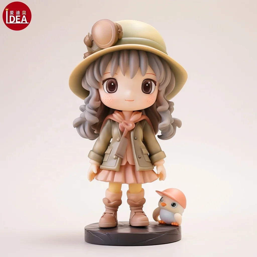 Resin Anime Figure PVC Cute Girl Desktop Collection  Cartoon Pendant Blind Box Vinyl Lovely AI Girl
