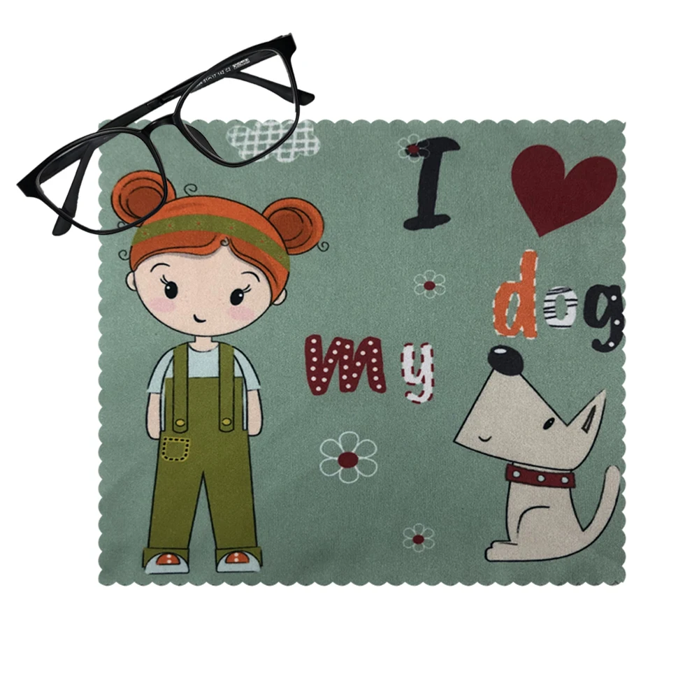 Небольшой минимальный заказ OEM ODM производитель сублимационная цифровая печать индивидуальный размер форма микрофибра чистящая ткань