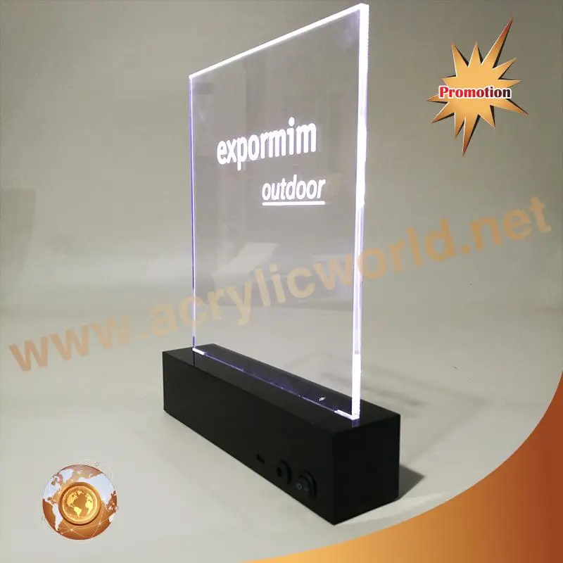 High quality long duration time led signs acrylic base For Factory Hot Sales