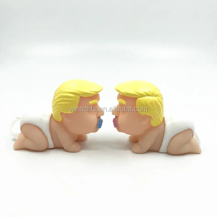 New Squeeze Moving Trump Fun Joke Rubber Walking Toy