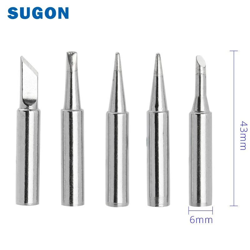 110V 60W Fast Heating Electric Soldering Iron Set with 5Pcs Replaceable Soldering Iron Tips for PCB Mobile Phone Repair