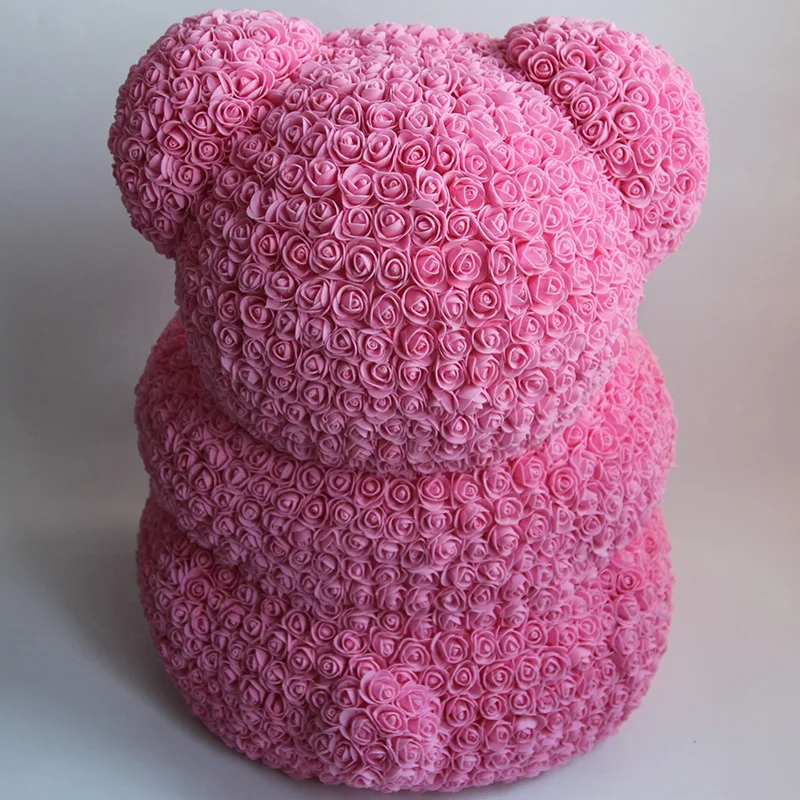 high quality giant forever pe foam rose teddy bear 70 cm for valentine christmas graduation with gift box