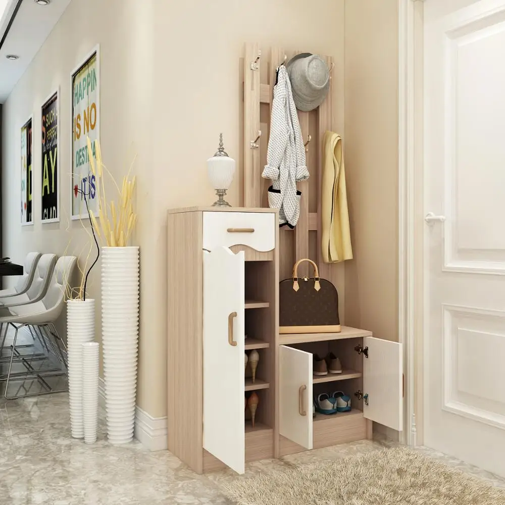 
Chinese manufacturer living room solid wood tall shoe cabinet 