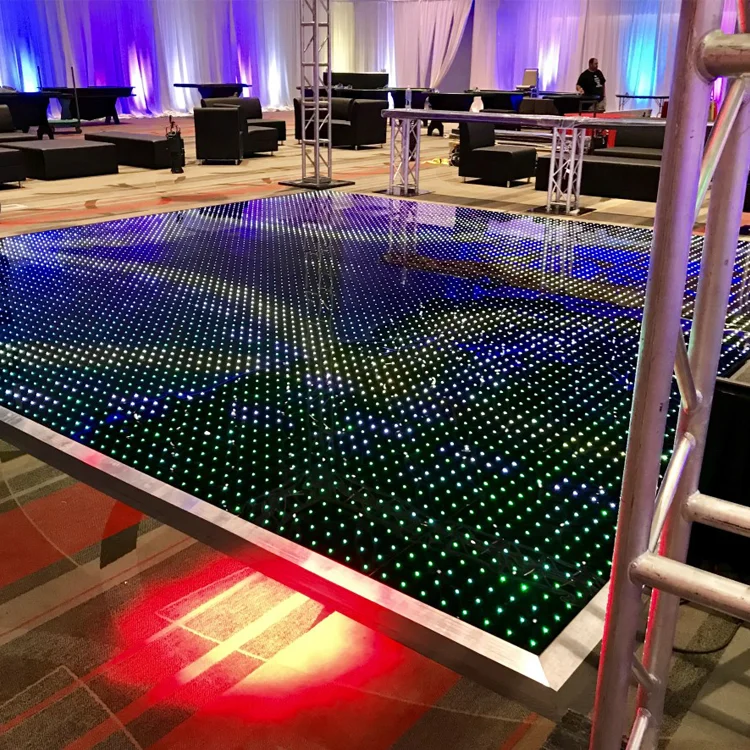 
night club p6.25 led digital dance floor screen plan rental san diego 