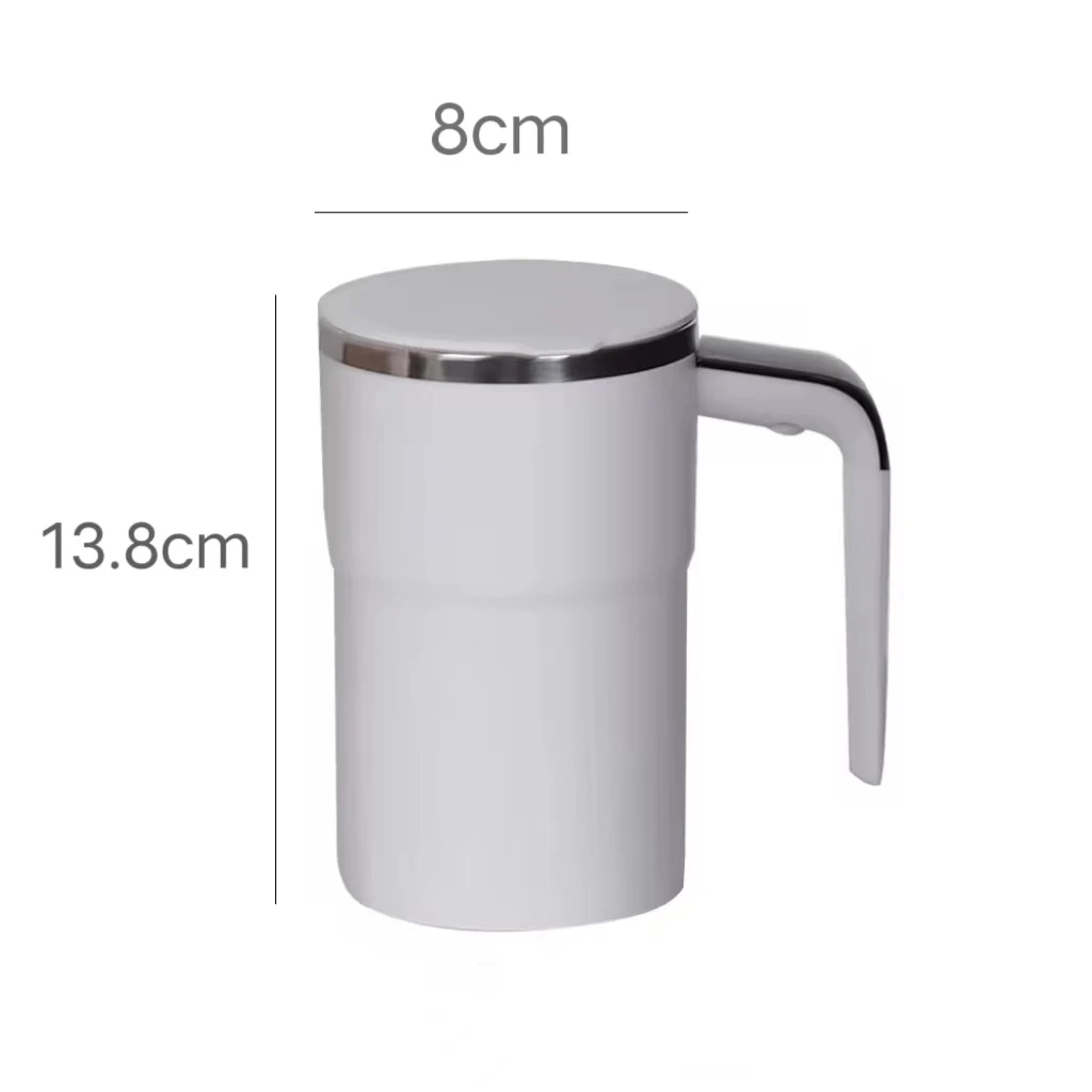 Quickly Blends Beverages Insulated Electric Stainless Steel Self Mixing Coffee Cup Coffee Mug With Lid