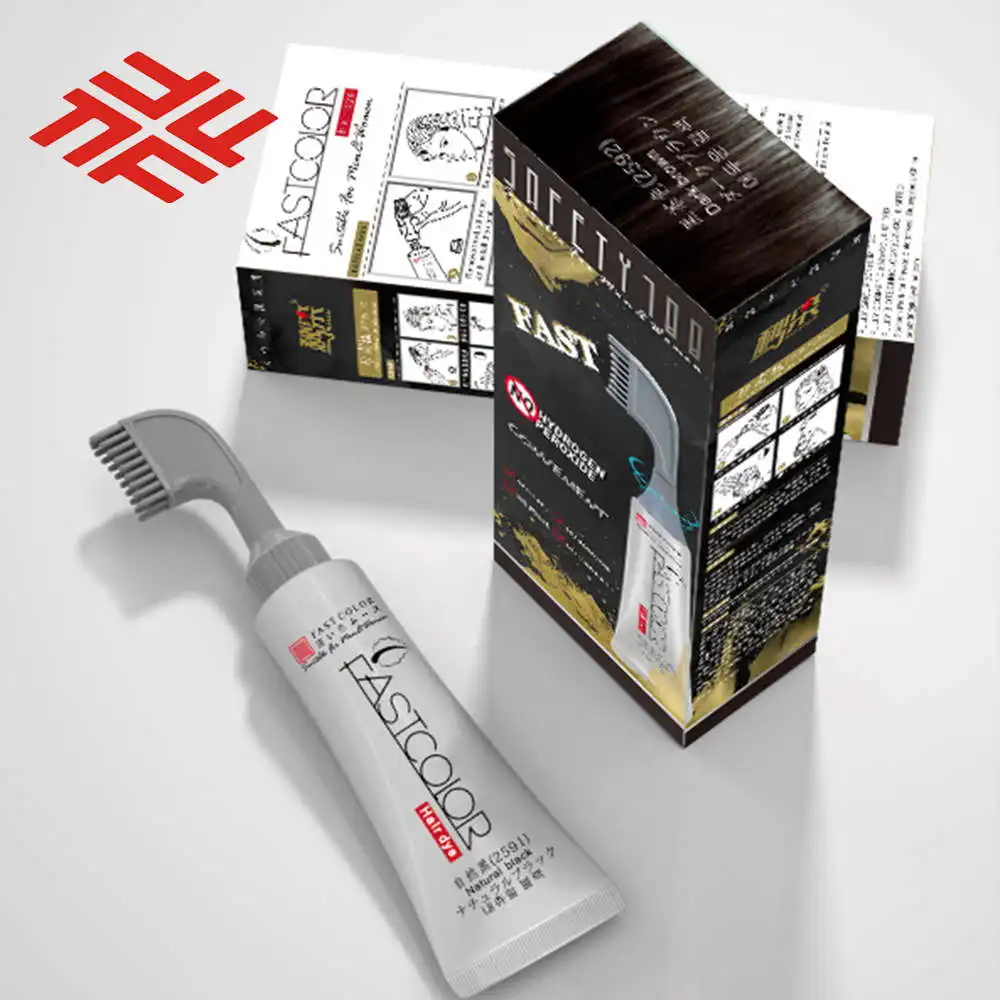 FULLY FastColor Comb Anti-Allergy Colourful Shiny Permanent Hair Color Cream Ammonia Free Permanent Hair Color Cream