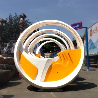 Оптовая продажа металлическая Водонепроницаемая светодиодная подсветка Интерактивная опора для езды на велосипеде