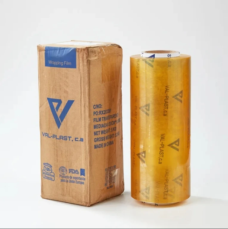 Rollo de envoltura пригодный для производства ПВХ 45 см 1500 м embalaje plastico extra ancho mayorista peliculas plasticas