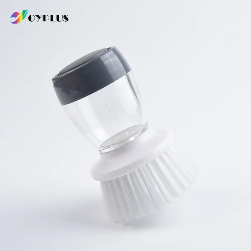 Hot Sale Palm Washing Kitchen Soap Dispensing Scrubber Cleaning Brush Dish Brush