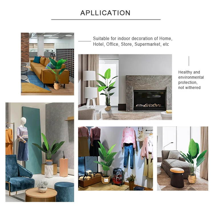 Factory Price Artificial Traveller Plant Coffee Shop Decoration 4ft Fake Banana Tree