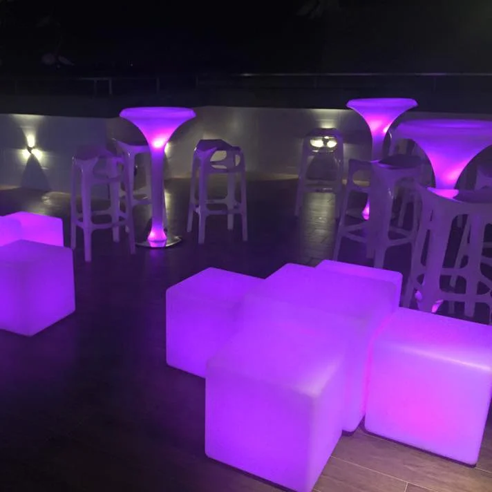 KUDE 16RGB ночной Светильник для вечеринки, декоративное наружное водонепроницаемое светодиодное сиденье IP65