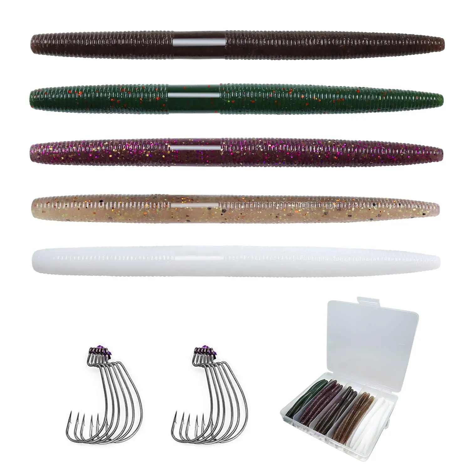 Truscend Gotour Wholesale supplier bass trout pike senko worm soft plastic swimbait fishing lures for freshwater