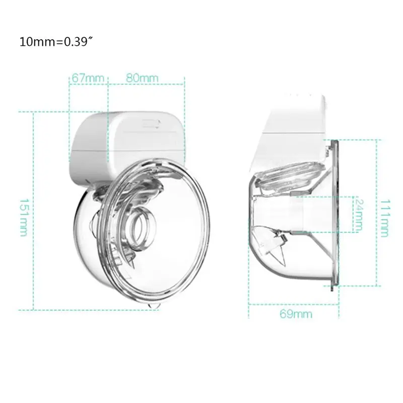 Portable Rechargeable Wireless Silicon Hands Free Extractor De Leche Portatil Electr Baby Milk Wearable Breast Pumps