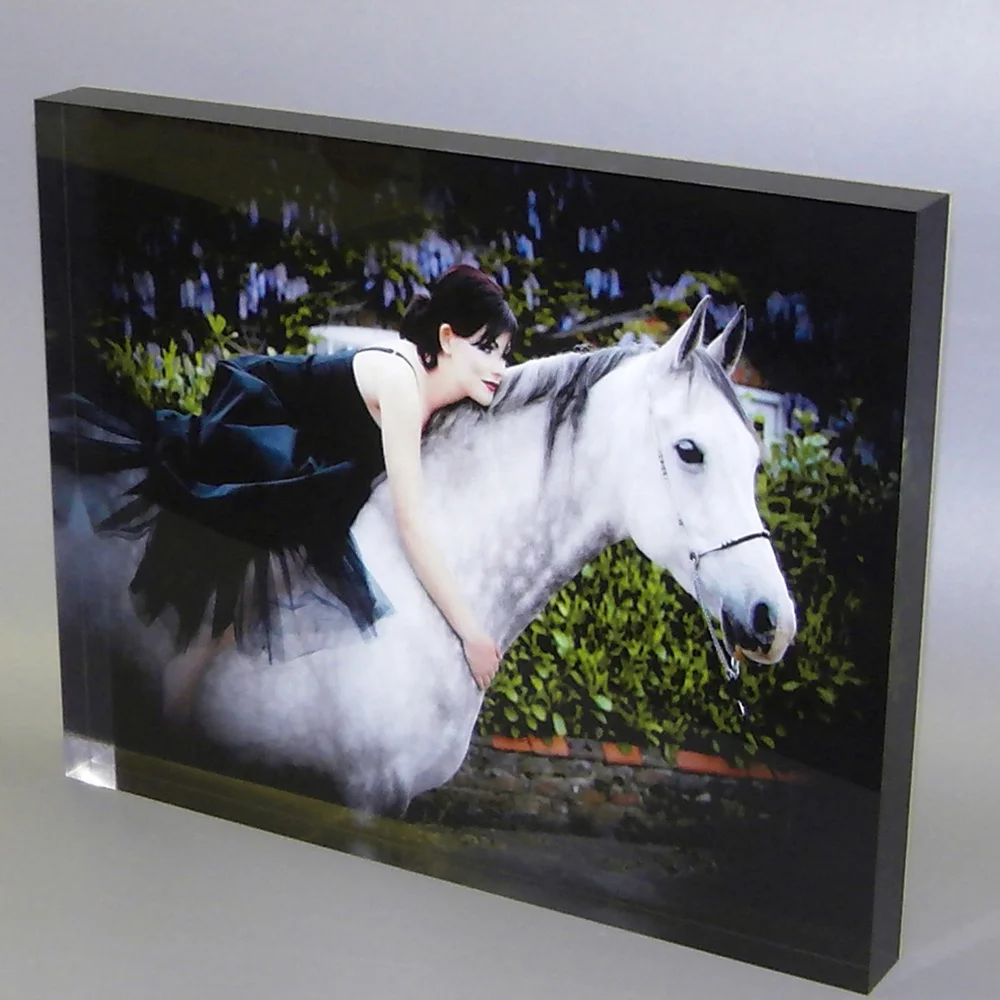 Wholesale clear acrylic display block/perspex photo block