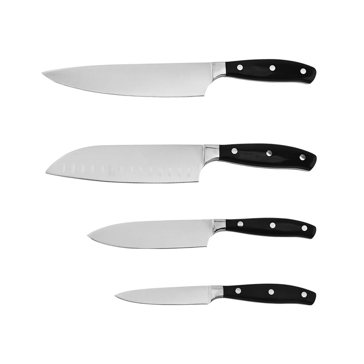 New Style Stainless Steel Japanese Kitchen Knives Knife Set 4Pcs Chef Knife Set With ABS Handle
