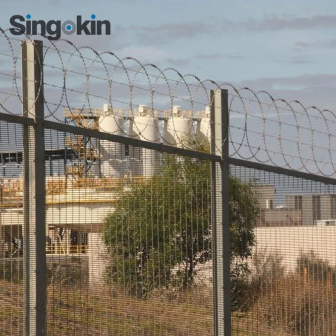 Africa market 8ft 3m high strength 358 welded anti climb fence wire mesh fencing price per meter