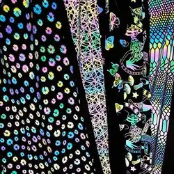 reflective print fabric  spider web printing reflective fabric spiderweb printed reflective fabric