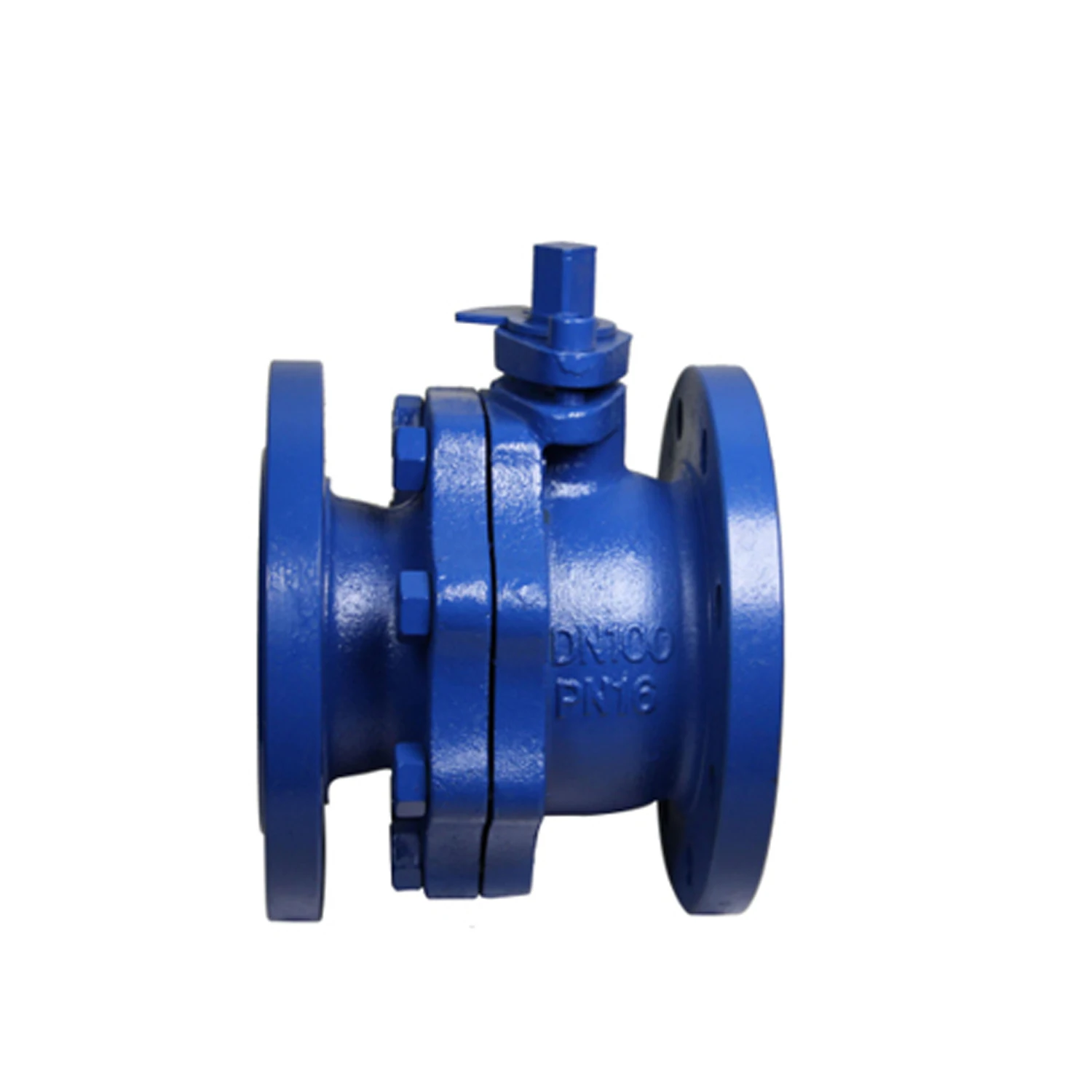 DIN ANSI Q41F Manual Cast Iron GG25 /Stainless Steel Ball Valve With Flange/Threading Inside/Soft Sealing