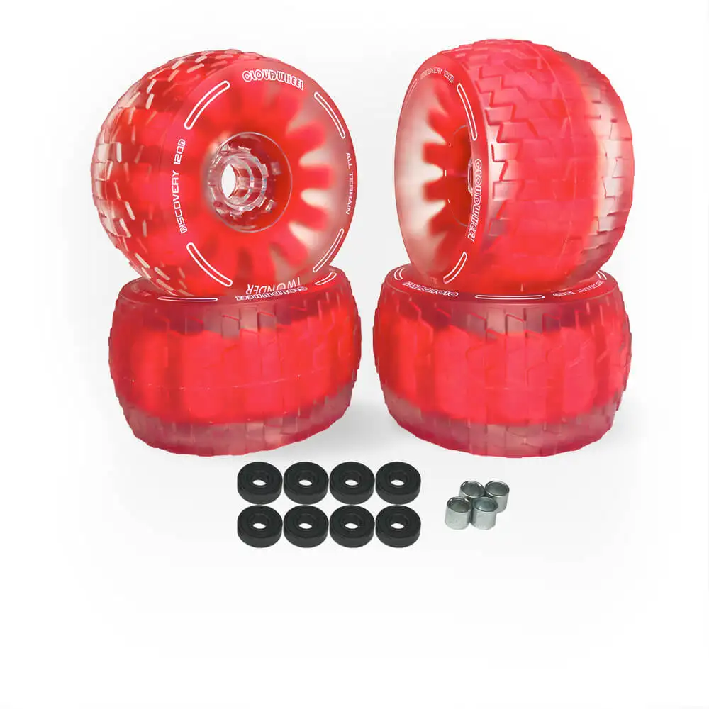 
IWonder electric skateboard longboard 120mm damping foamies core all terrain patent Cloudwheel skateboard wheels 