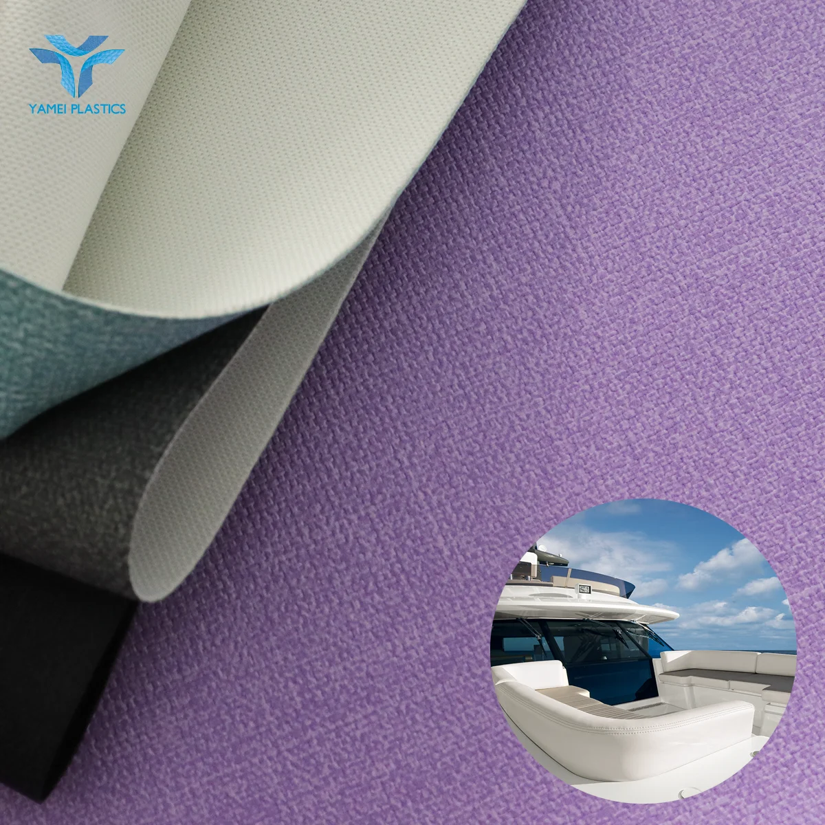 UV and Cold Resistance Marine Grade Upholstery Vinyl PVC Leather for Boat Seat