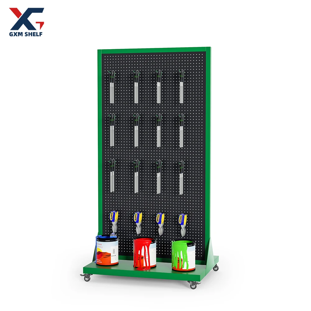 Customized Metal Display Racks with Holes Metal Backboard Electric Display Tool Racks Adjustable Tool Display Racks