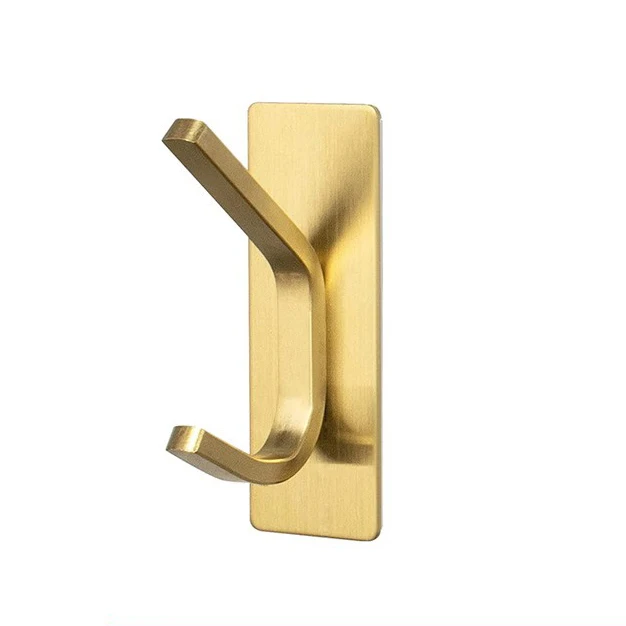 Bathroom Bedroom Towel Hook Organisation Stainless Steel Wall Mounted Sticky Coat Cloth Hanger Hook