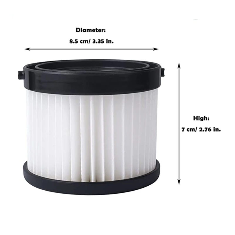 Washable HEPA Cartridge Filter Replacement Compatible with Milwaukee 49-90-0160 0882-20 M18 Vacuum Cleaner