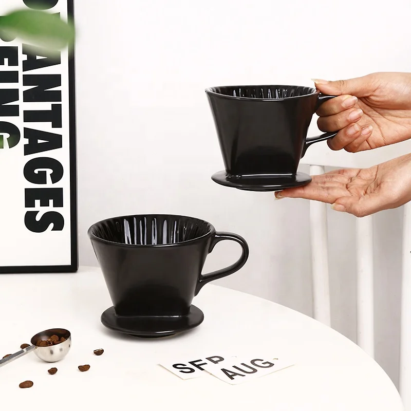 New product hot sale Custom multicolor Ceramic Coffee Funnel Filter Cup Pour Over Coffee Dripper