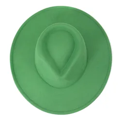 Высококачественная фетровая шляпа унисекс с широкими полями