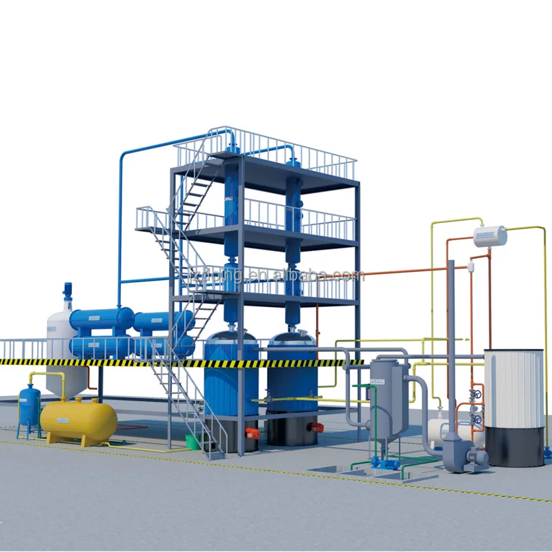 High purification rate waste motor engine oil distillation machine Crude oil to Non-standard diesel refinery machine for sale