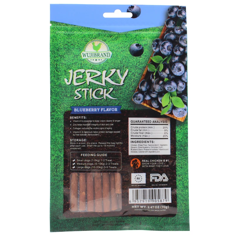 Healthy Pet Snack Jerky Chew Dog Treats OEM Private Label Dog Snacks High Protein Meaty Sticks Snacks For Pets
