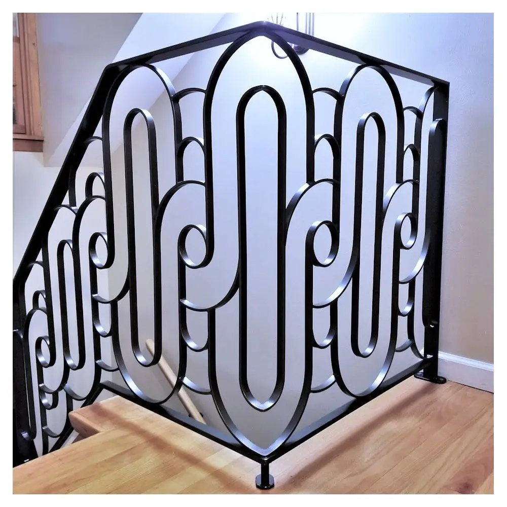 CBDMART Wrought Iron Railing Wrought Iron Stair Railing Grill Design Fences and Gates for Houses