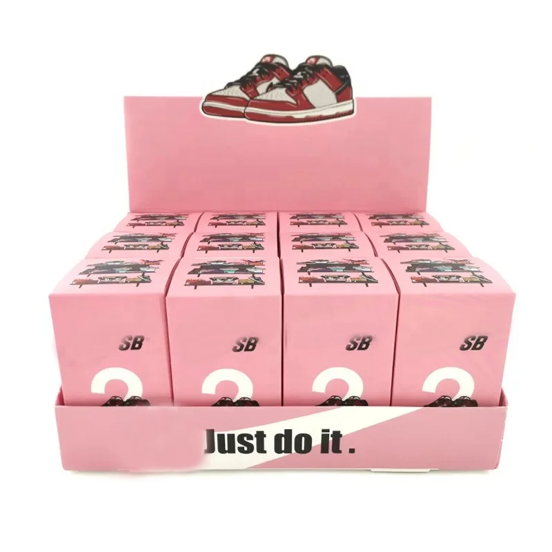Hot Sell DUNK  Sneakers Blind Box Tide Play Mystery Key Chain Series Mini Shoes Surprise Boxes PVC Keychain Blind Box
