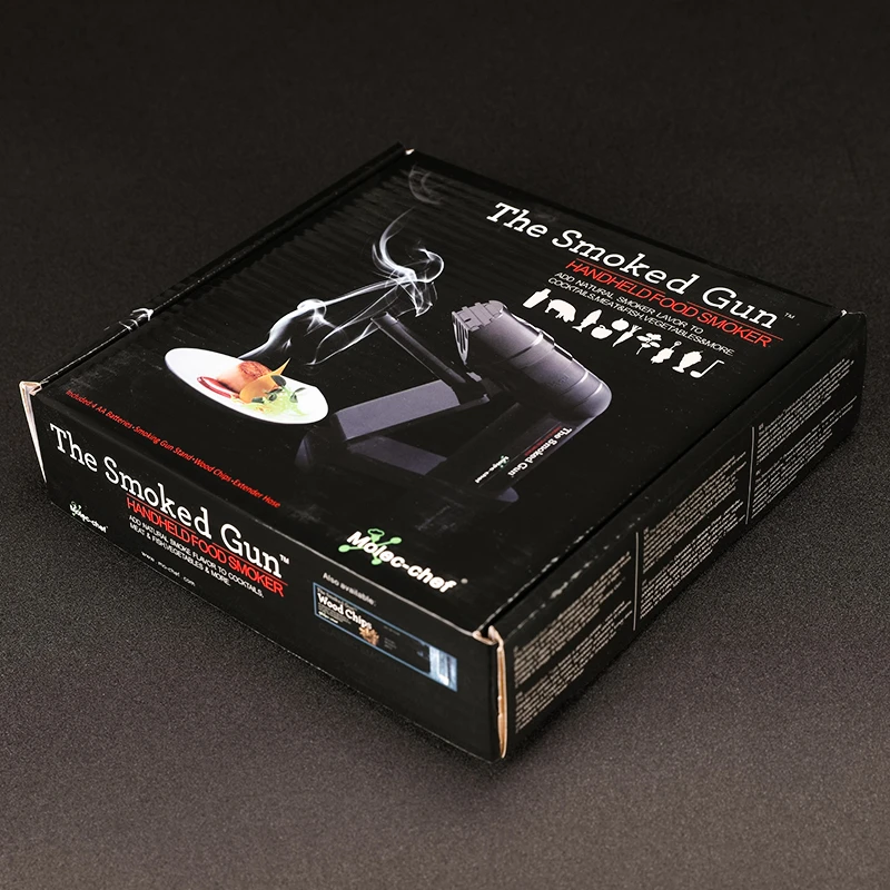 Portable Handheld Cold Smoking Gun with Vacuum Sealer Electric Food Drink Cocktail Smoker Woodchips Smoke Infuser