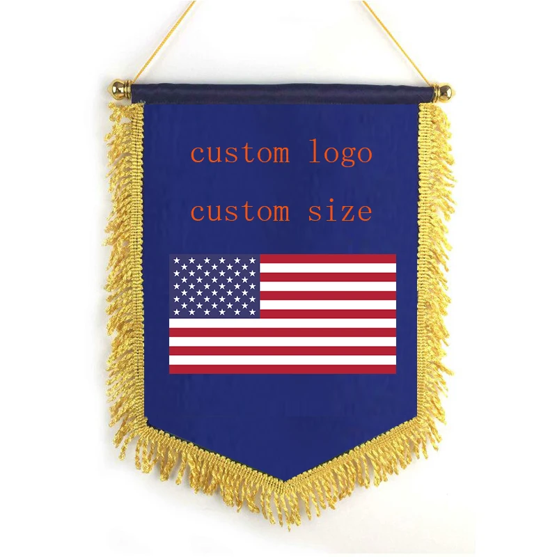 Hanging flag pennant flags custom printing