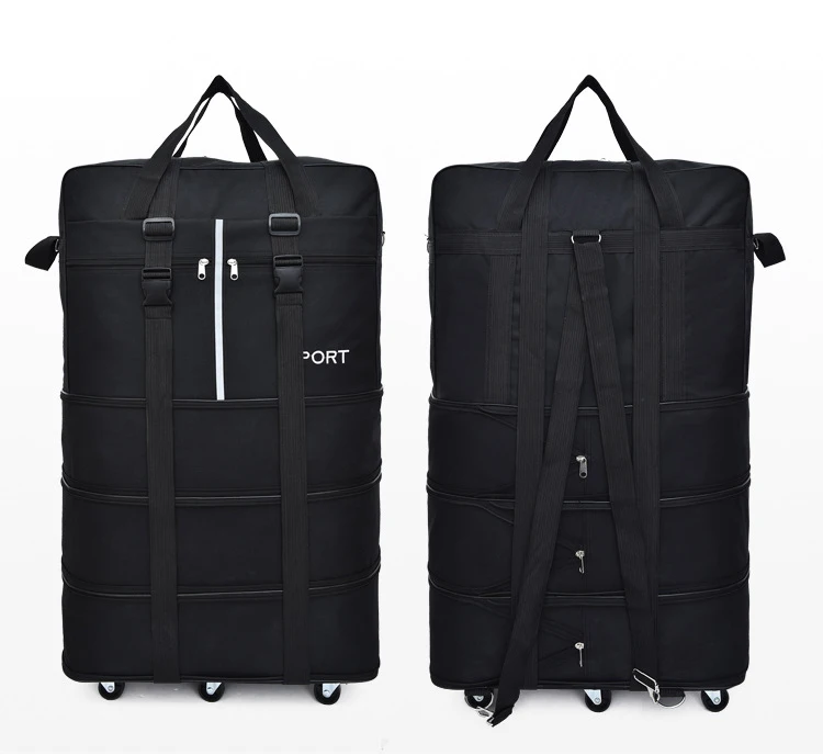 V233 Large Capacity Fashion Design Foldable Wheeled Valise 3 Piece Duffle Bag Duffel Trolley Luggage Bags Travel