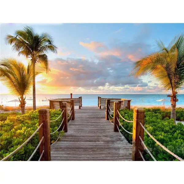 Wholesale 5d DIY Mosaic Handmade Seascape For Gift And Home Decoration Diamond Painting Kit