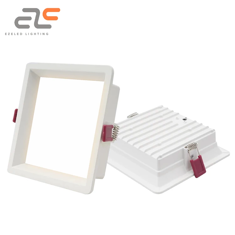 EZELED Wholesale Price Embedded High-CCT Aluminum Thin Square Panel Light 8 15 24 30 W Led Light Panel