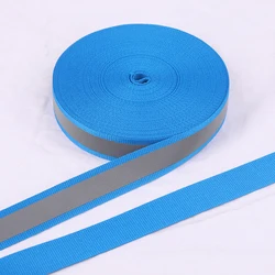 Making Bags Garments Tape Luggage Belt Sewing glow in dark Reflective Webbing strap for cat fog collar