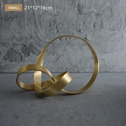 Modern Minimalist Soft Furnishings Accessories Ornaments Metal Twisted Space Creative Desktop Ornaments