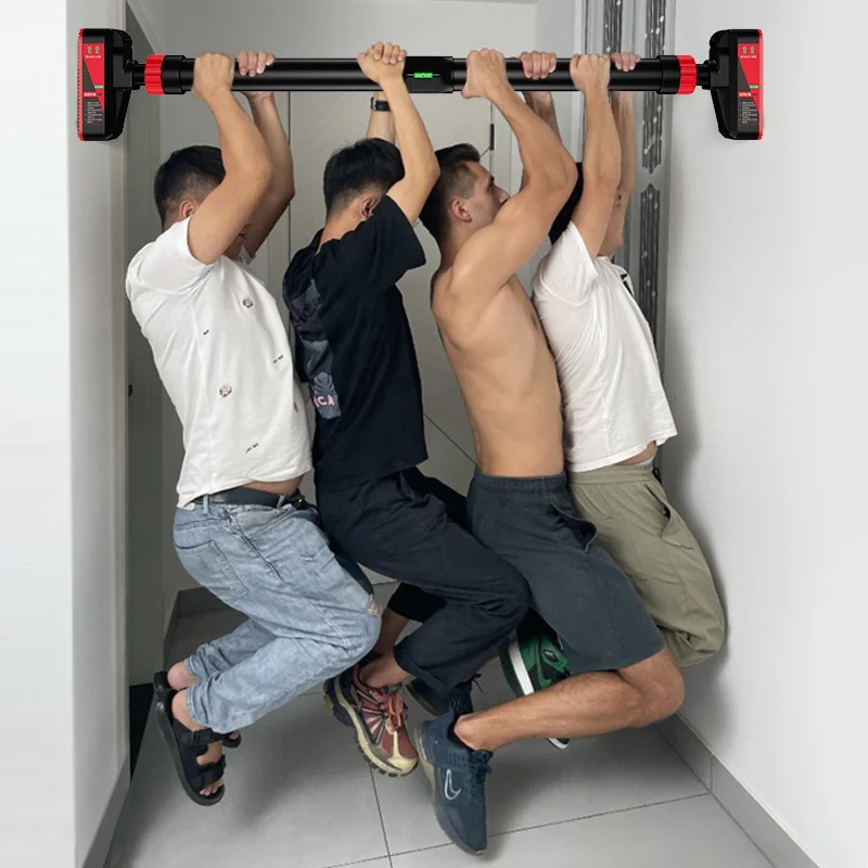 Large bearing thick steel pipe family fitness indoor horizontal bar without punching