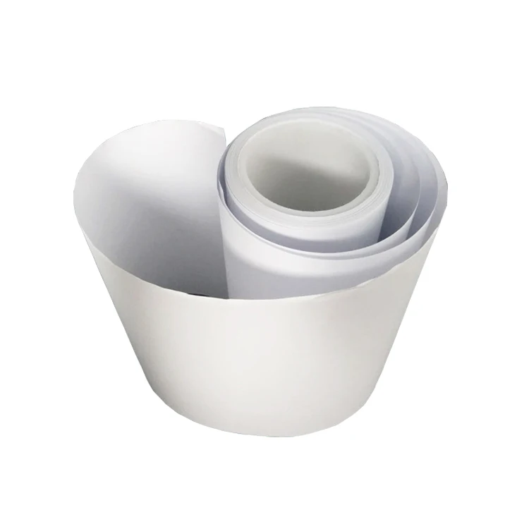 Белая крафт-бумага 100 г с односторонним 10 г полиэтиленовым покрытием и силиконовым покрытием