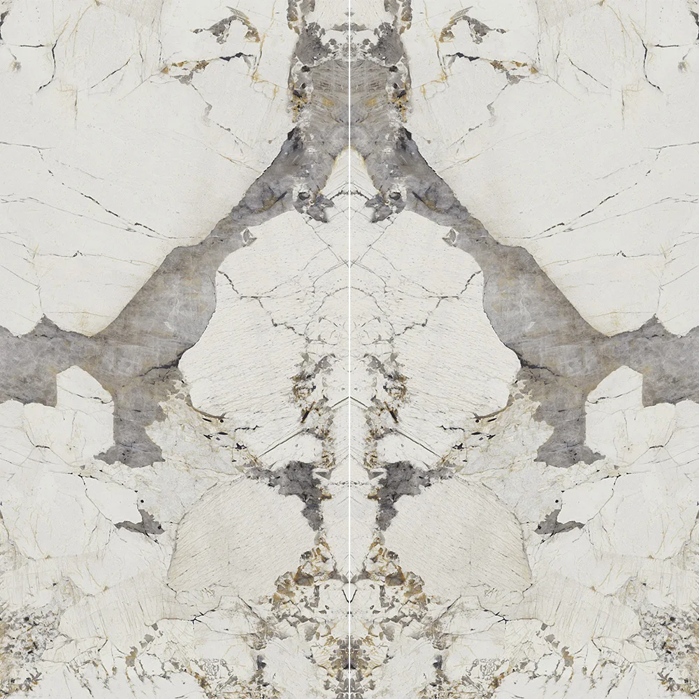 1600*3200*12mm big size sintered stone book match large format pandora sintered stone wall slab