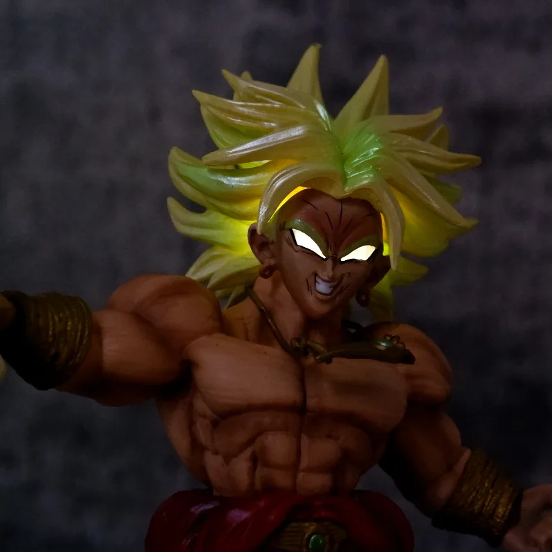 17.5cm anime DBZ super saiyan Furious Broly VS Goku action figure PVC collection model Dragon Balls toy for gifts