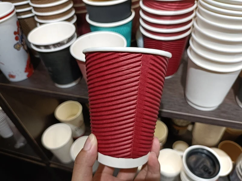 Hot paper cup sleeve custom paper coffee cup sleeve with logo coffee paper cups