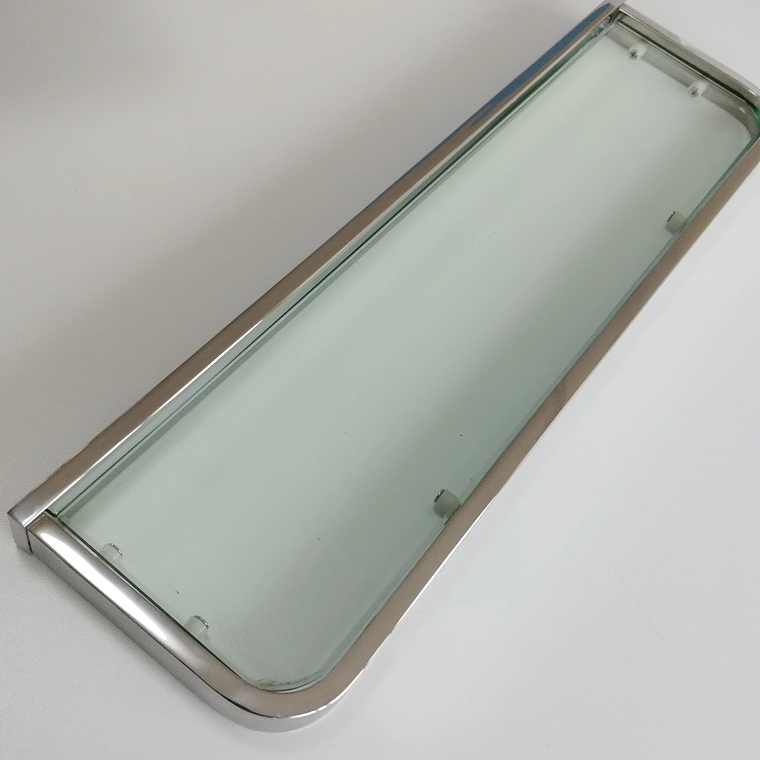 Bathroom Accessories Shower Tempered Glass Wall Mounted Single Tier glass shelves for bathroom  Shower gel and shampoo storage