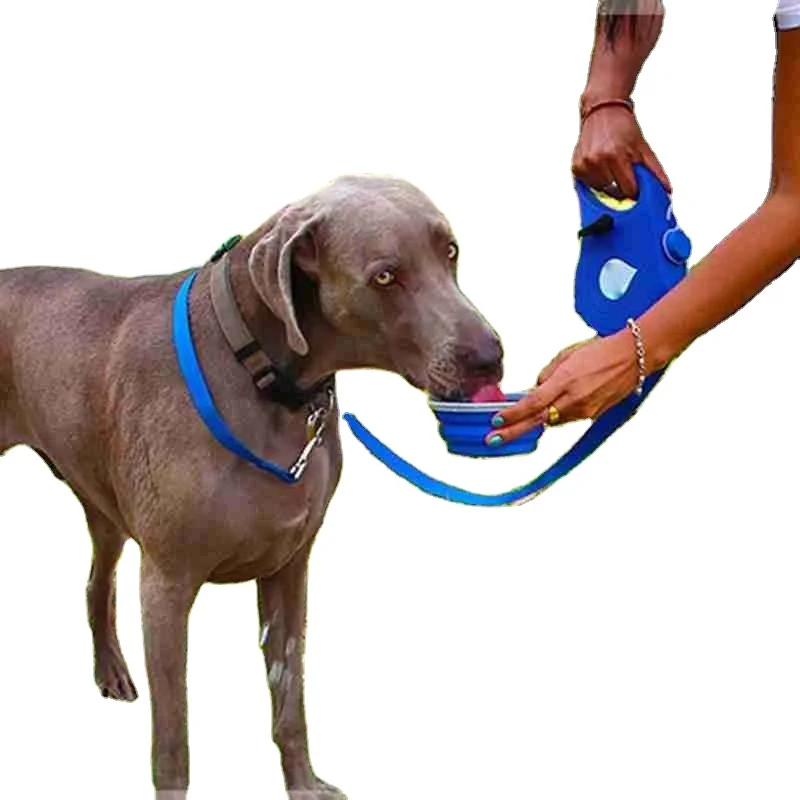 Multifunction Multifunctional Pet Dog Leash With Water Bottle Bowl