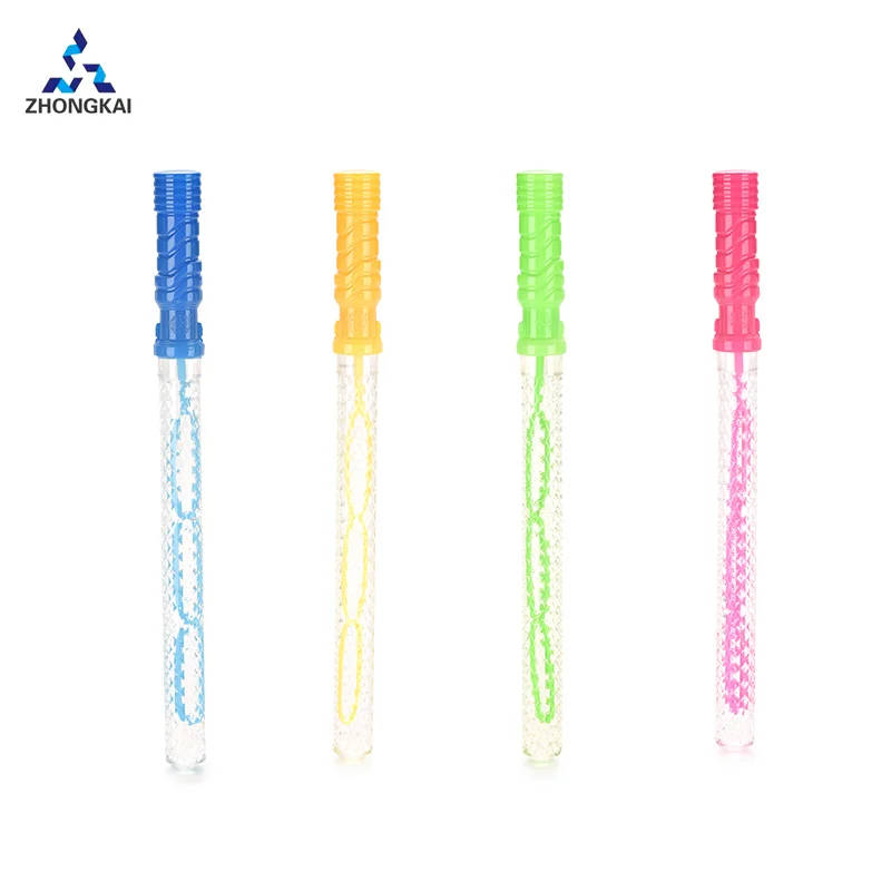 Wholesale Outdoor Summer Colorful Sword Handle Plastic Bubble Game Water Toys Blow Soap Bubble Wand Stick Toy
