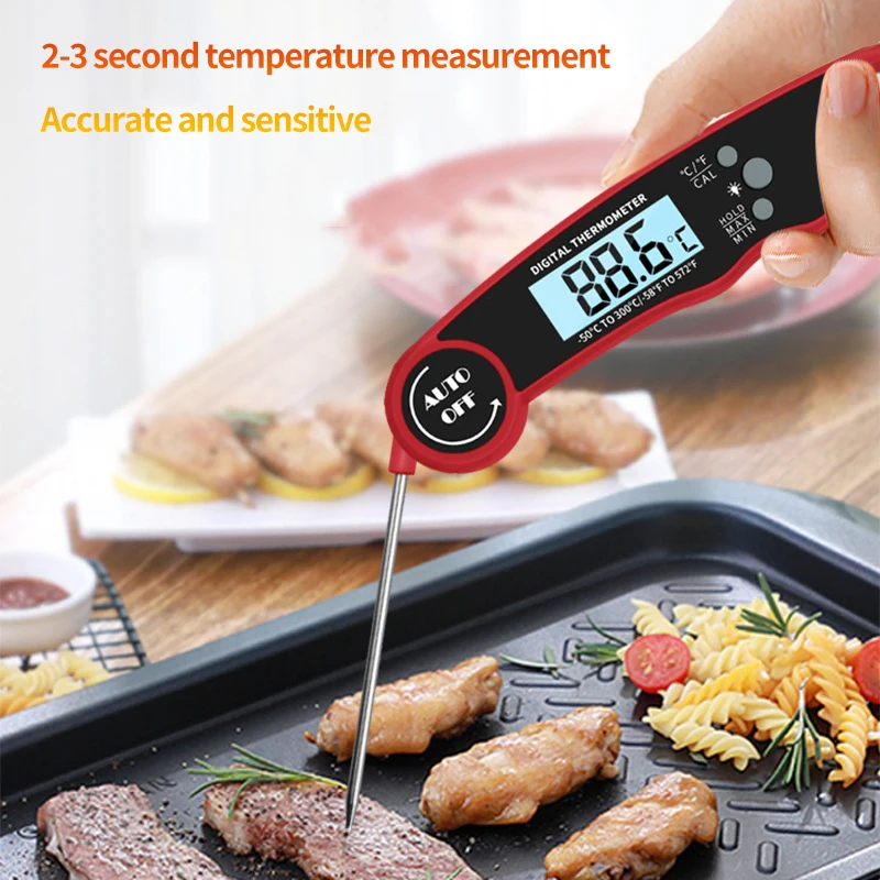 Alpha Griller Instant Read Meat Thermometer for Grill and Cooking Best Waterproof Ultra Fast Thermometer