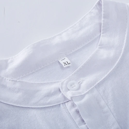 Middle East 100%Cotton Long Sleeve Button Solid Color Printed Shirt Islamic Men Clothing Muslim Clothes